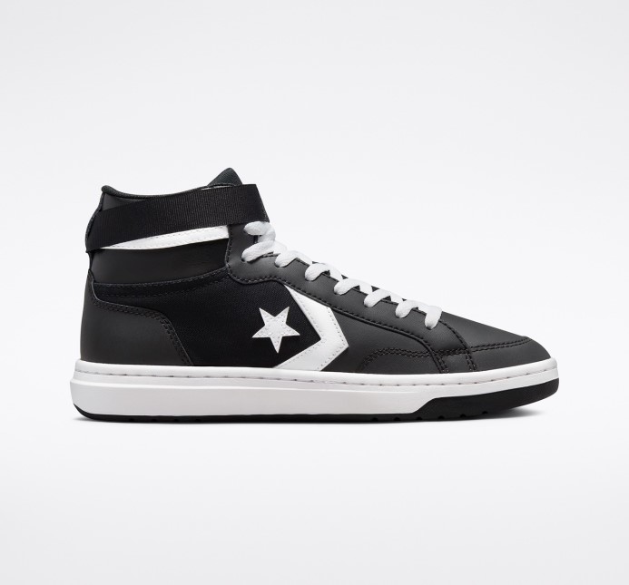 Black/white Converse Pro Blaze Cup Odnímateľný Popruh Stred