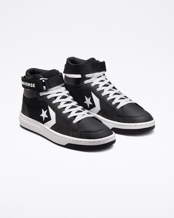 Black/white Converse Pro Blaze Cup Odnímateľný Popruh Stred