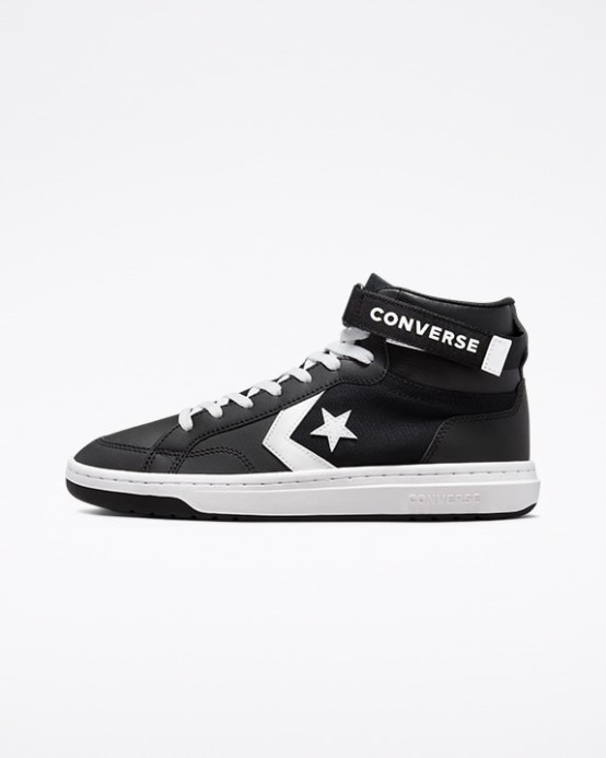 Black/white Converse Pro Blaze Cup Odnímateľný Popruh Stred