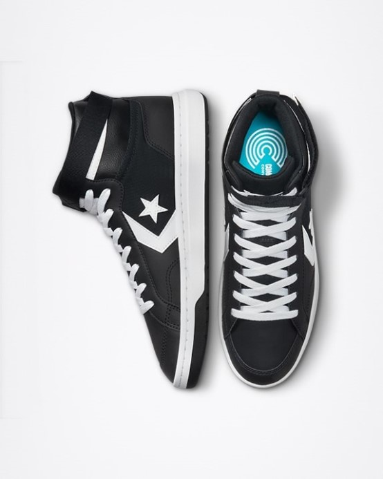 Black/white Converse Pro Blaze Cup Odnímateľný Popruh Stred