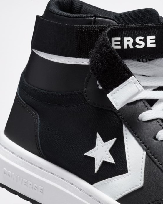 Black/white Converse Pro Blaze Cup Odnímateľný Popruh Stred