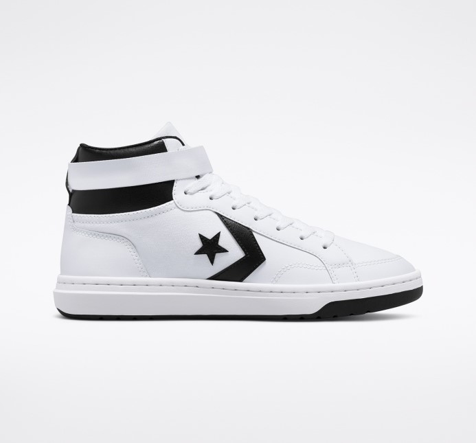 Converse White/black Pro Blaze Cup Odnímateľný Popruh Stred