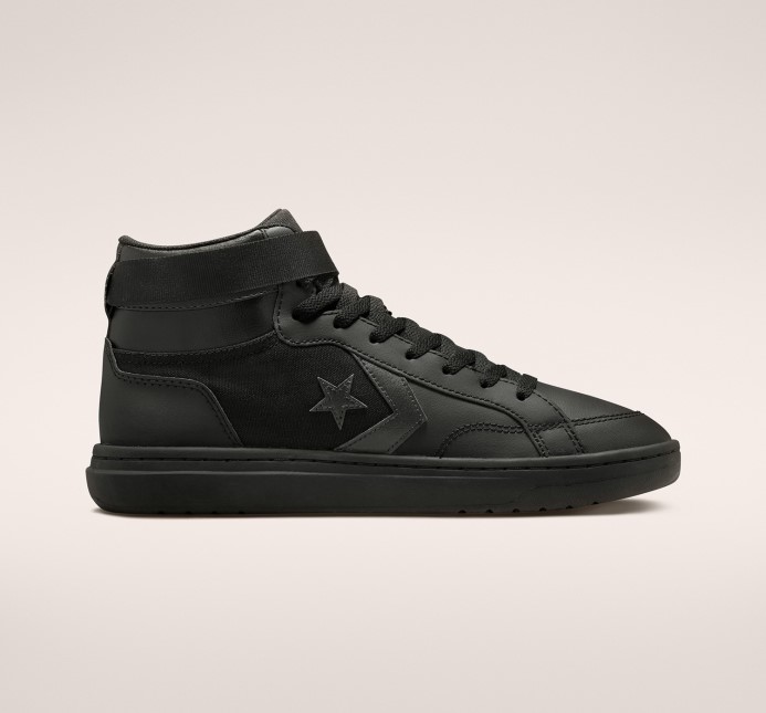 Converse Pro Blaze Cup Odnímateľný Popruh Mid Mono Black