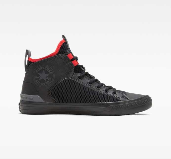 čierna/železná Sivá/červená Skľučovadlo Taylor All Star Ultra Future Sport Mid Converse