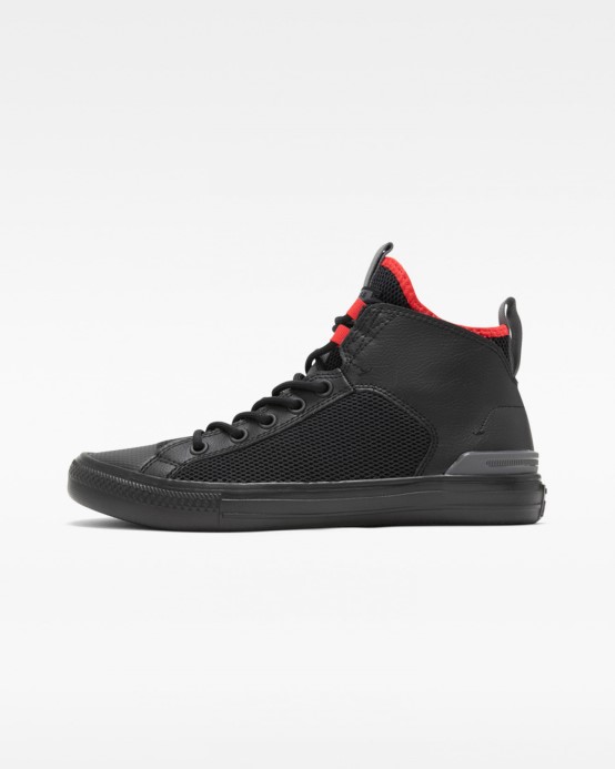 čierna/železná Sivá/červená Skľučovadlo Taylor All Star Ultra Future Sport Mid Converse