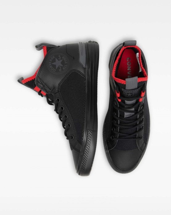 čierna/železná Sivá/červená Skľučovadlo Taylor All Star Ultra Future Sport Mid Converse