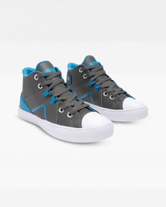 Converse Chuck Taylor All Star Flux Ultra Mid Cyber Grey/dial Up Blue/white