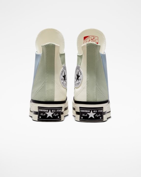 Vrchol Sage/egret Chuck 70 Plus Denim Fashion Vysoký Top Converse
