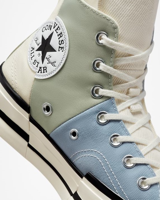 Vrchol Sage/egret Chuck 70 Plus Denim Fashion Vysoký Top Converse