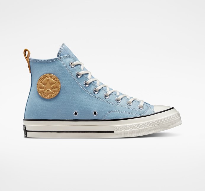 Chuck 70 Denim Fashion Vysoký Top Converse Ocean Retreat/egret/golden Tan