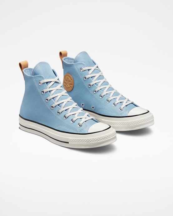 Chuck 70 Denim Fashion Vysoký Top Converse Ocean Retreat/egret/golden Tan