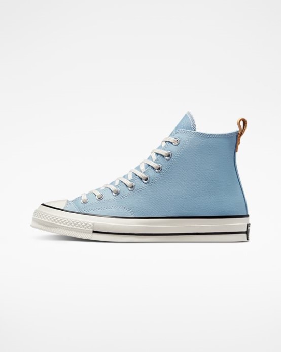Chuck 70 Denim Fashion Vysoký Top Converse Ocean Retreat/egret/golden Tan