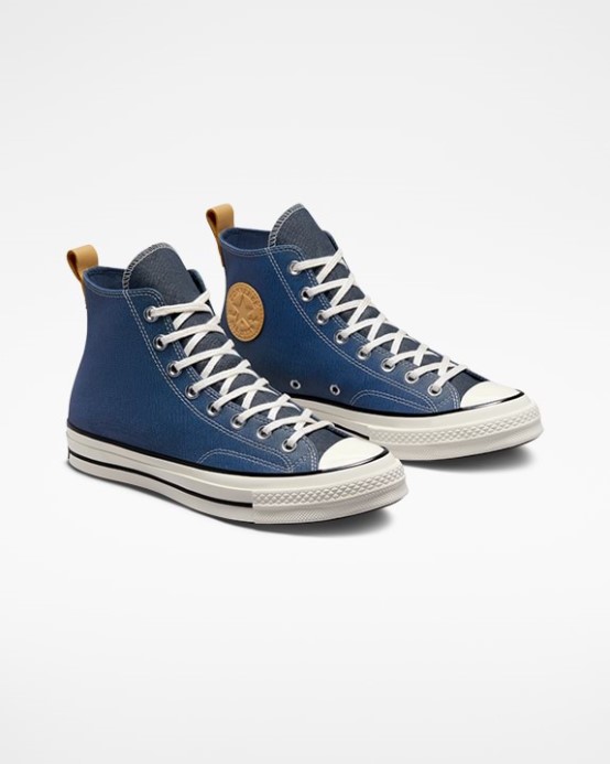 Navy/egret/golden Tan Chuck 70 Denim Fashion High Top Converse