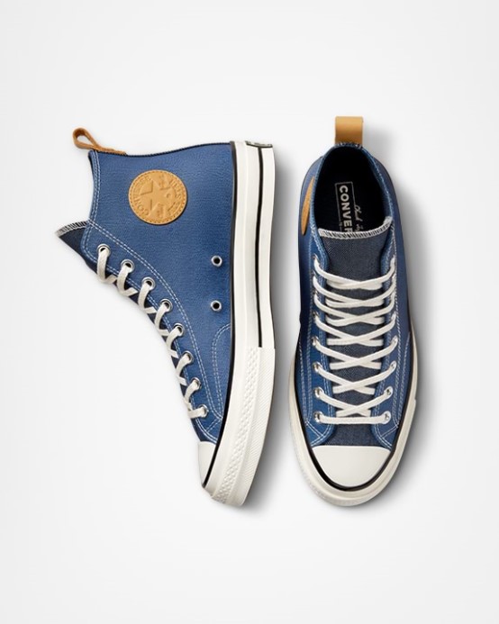 Navy/egret/golden Tan Chuck 70 Denim Fashion High Top Converse