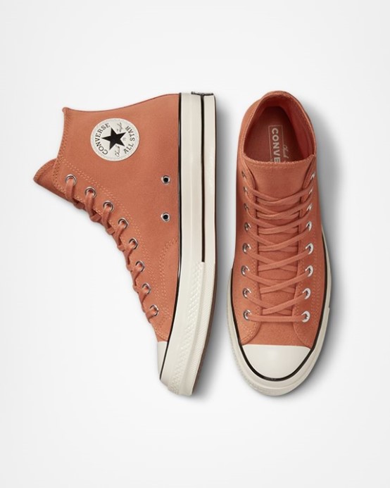 Skľučovadlo Converse Oranžový úkryt/egret/black 70 Sezónny Kožený Top