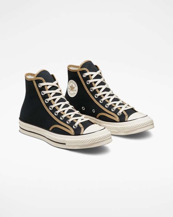 Black/nomad Khaki/egret Chuck 70 Workwear Textures High Top Converse