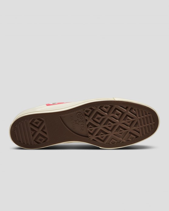 Converse X Comme Des Garcons Skľučovadlo 70 Play Low Top Mliečna Biela