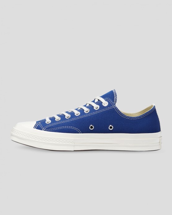 Modrý Quartz/egret/black Converse X Comme Des Garcons Skľučovadlo 70 Play Low Top