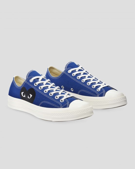 Modrý Quartz/egret/black Converse X Comme Des Garcons Skľučovadlo 70 Play Low Top