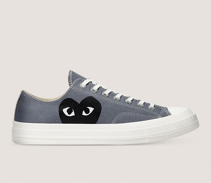 Oceľovo Sivá/egret/čierna Converse X Skľučovadlo Comme Des Garcons 70 Play Low Top