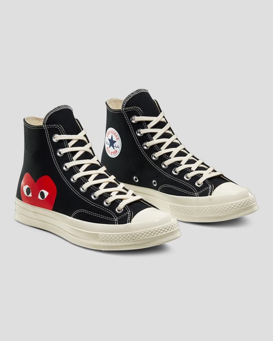 Converse X Comme Des Garcons Skľučovadlo 70 Play High Top Black
