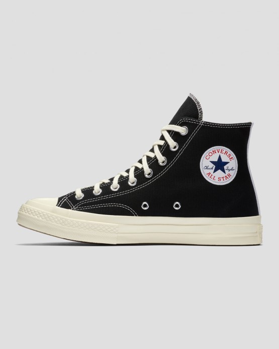 Converse X Comme Des Garcons Skľučovadlo 70 Play High Top Black