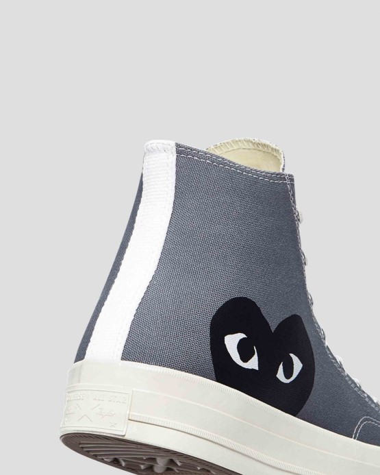 Converse X Skľučovadlo Comme Des Garcons 70 Play High Top Oceľ Sivá/egret/čierna
