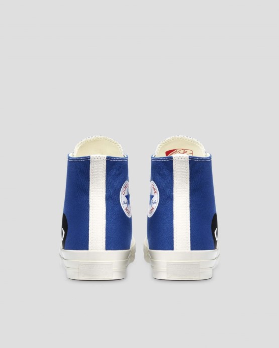 Modrý Quartz/egret/black Converse X Comme Des Garcons Skľučovadlo 70 Play High Top