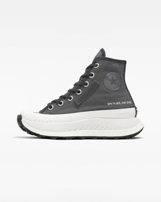 Converse Skľučovadlo 70 At-cx High Top Iron Sivá/tmavo Dymovo Sivá/biela