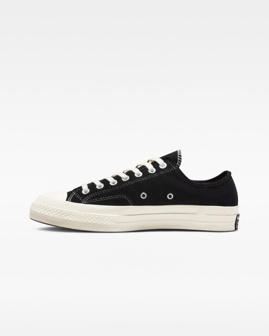 Skľučovadlo 70 Za Retro Zamatový Nízky Vrch Converse Black/red/egret