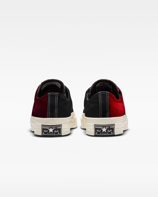 Skľučovadlo 70 Za Retro Zamatový Nízky Vrch Converse Black/red/egret
