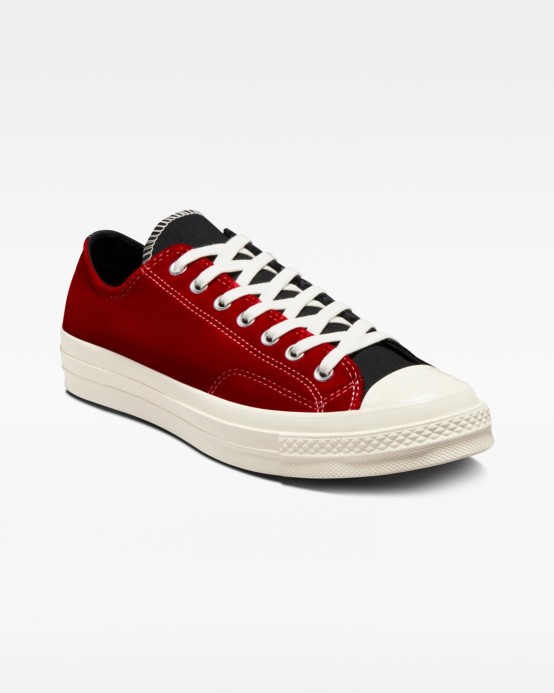 Skľučovadlo 70 Za Retro Zamatový Nízky Vrch Converse Black/red/egret