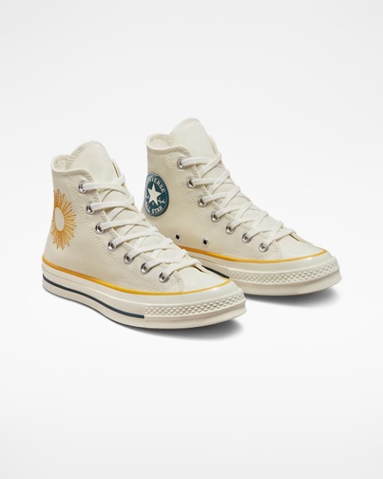 Egret/thriftshop Yellow Converse Skľučovadlo 70 Nebeský Vysoký Top