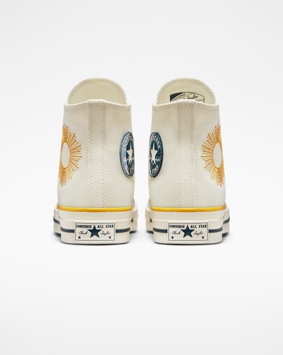 Egret/thriftshop Yellow Converse Skľučovadlo 70 Nebeský Vysoký Top