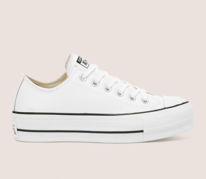 White/black Skľučovadlo Taylor All Star Lift čistá Koža Low Top Converse