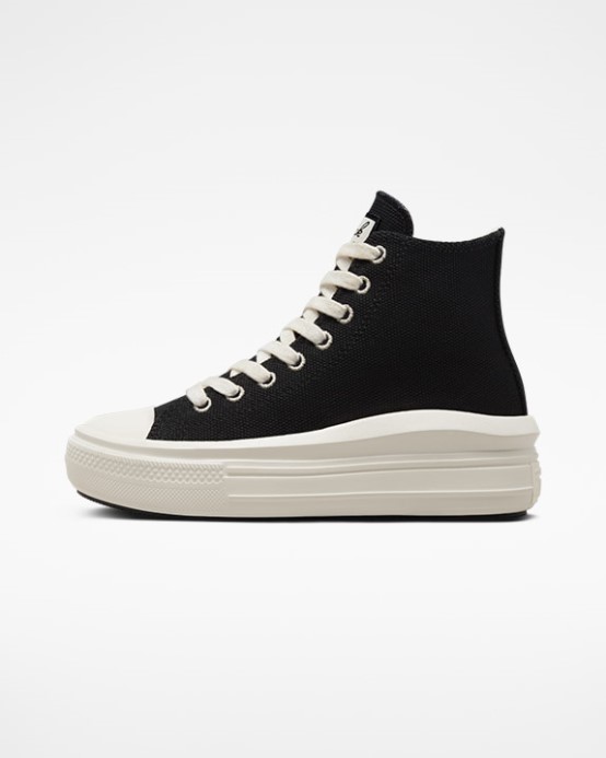 Converse Chuck Taylor All Star Move Oversized Nášivka Vysoká čierna/prírodná Slonovina/egret