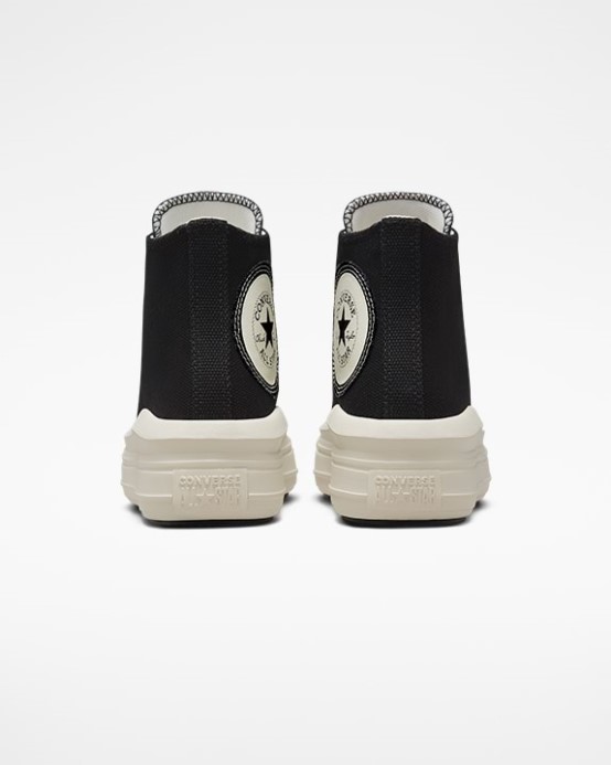 Converse Chuck Taylor All Star Move Oversized Nášivka Vysoká čierna/prírodná Slonovina/egret