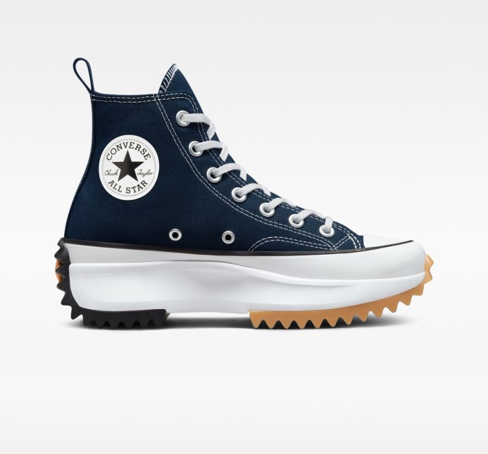 Run Star Hike Sezónna Farba Vysoký Top Converse Obsidián/čierna/biela