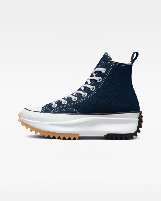 Run Star Hike Sezónna Farba Vysoký Top Converse Obsidián/čierna/biela