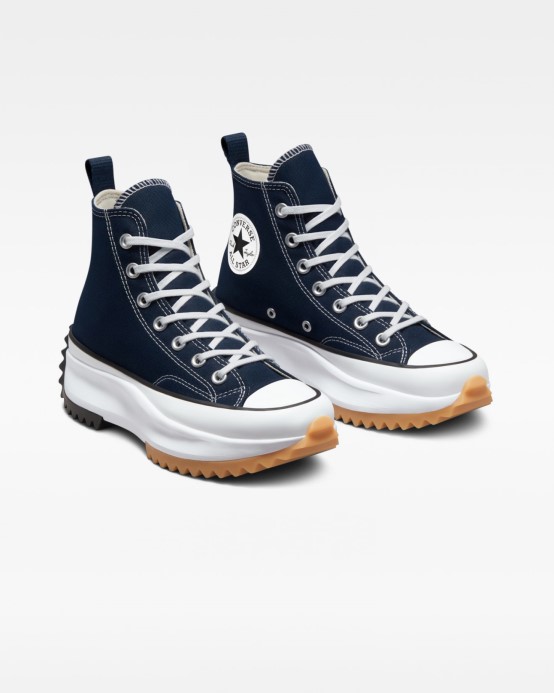 Run Star Hike Sezónna Farba Vysoký Top Converse Obsidián/čierna/biela