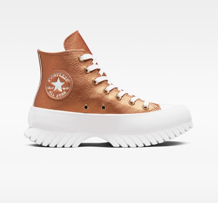 Converse Chuck Taylor All Star Lugged 2.0 Forest Glam Vysoký Top Medená/terra Blush/biela