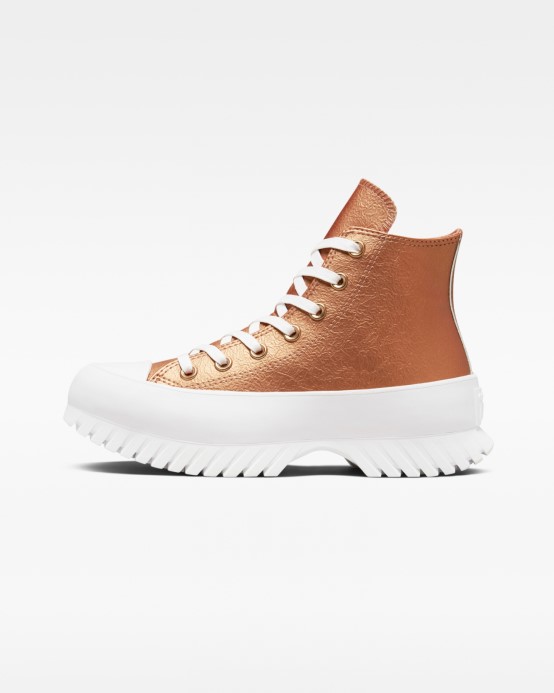 Converse Chuck Taylor All Star Lugged 2.0 Forest Glam Vysoký Top Medená/terra Blush/biela