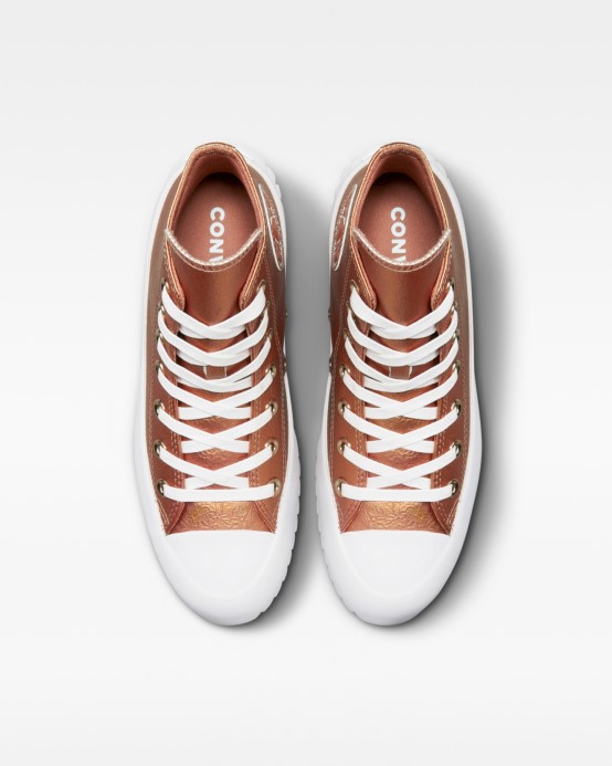 Converse Chuck Taylor All Star Lugged 2.0 Forest Glam Vysoký Top Medená/terra Blush/biela