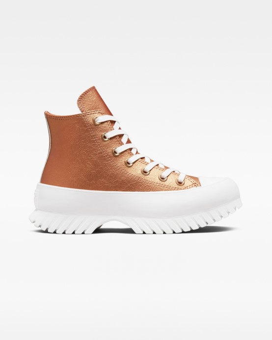 Converse Chuck Taylor All Star Lugged 2.0 Forest Glam Vysoký Top Medená/terra Blush/biela