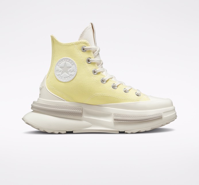 Soft Sunshine/black/egret Run Star Legacy Cx High Top Converse