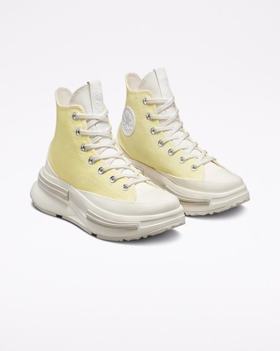 Soft Sunshine/black/egret Run Star Legacy Cx High Top Converse