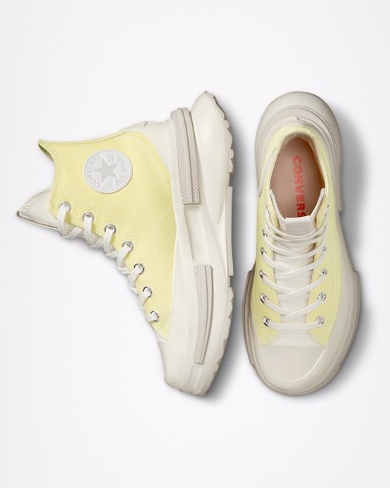 Soft Sunshine/black/egret Run Star Legacy Cx High Top Converse