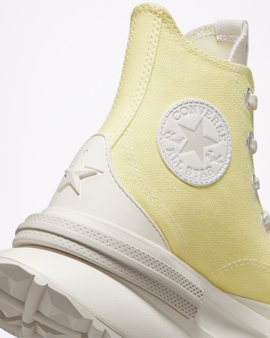 Soft Sunshine/black/egret Run Star Legacy Cx High Top Converse