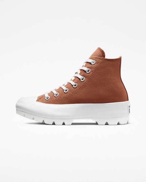 Converse Minerálna Hlina/biela/čierna Skľučovadlo Taylor All Star Lugged Sezónna Farba Vysoký Top