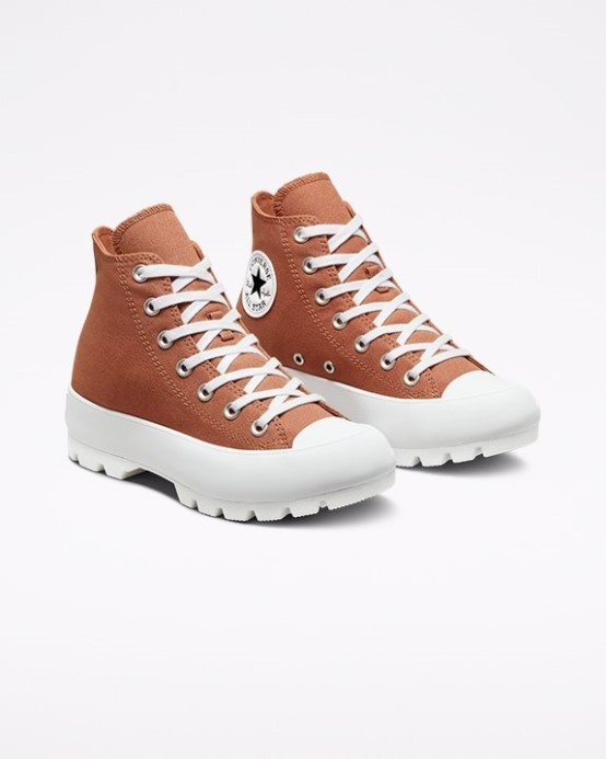 Converse Minerálna Hlina/biela/čierna Skľučovadlo Taylor All Star Lugged Sezónna Farba Vysoký Top